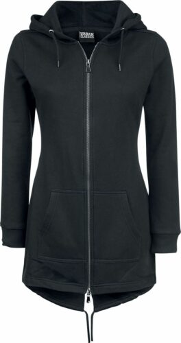 Urban Classics Ladies Sweat Parka dívcí mikina s kapucí a zipem černá