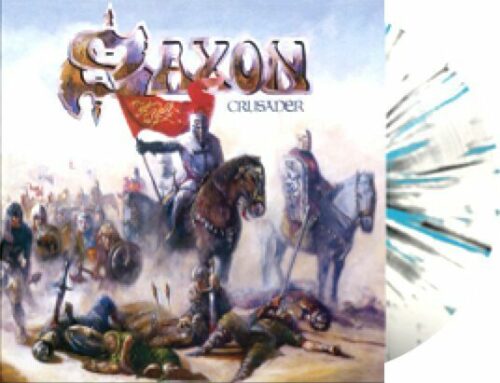 Saxon Crusader LP potřísněné