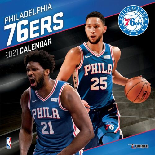 NBA Philadelphia 76ers - kalendář 2021 Nástenný kalendár standard