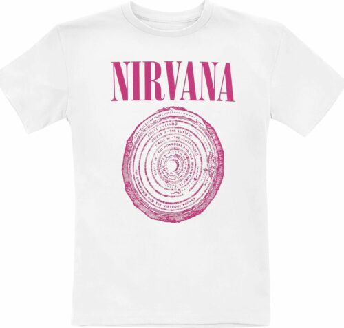 Nirvana Woodcut detské tricko bílá