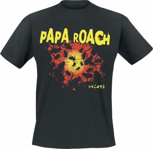 Papa Roach Infest Glow tricko černá