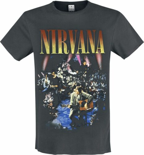 Nirvana Amplified Collection - Unplugged In New York tricko charcoal