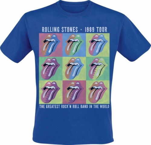 The Rolling Stones Steel Wheels Tour 1989 tricko modrá