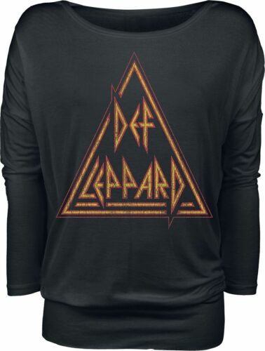 Def Leppard Triangle dívcí triko s dlouhými rukávy černá