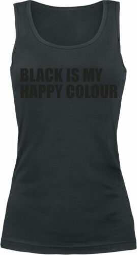 Black Is My Happy Colour dívcí top černá