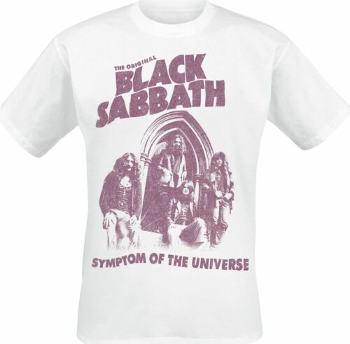 Black Sabbath Symptom Of The Universe tricko bílá