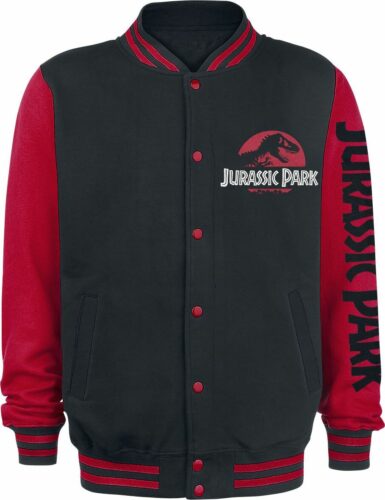 Jurassic Park Classic Logo bunda College cerná/cervená