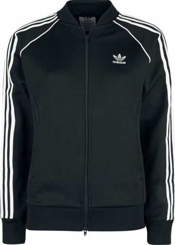 Adidas SST TT P Blue Tepláková bunda cerná/bílá