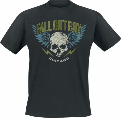 Fall Out Boy Winged Skull tricko černá