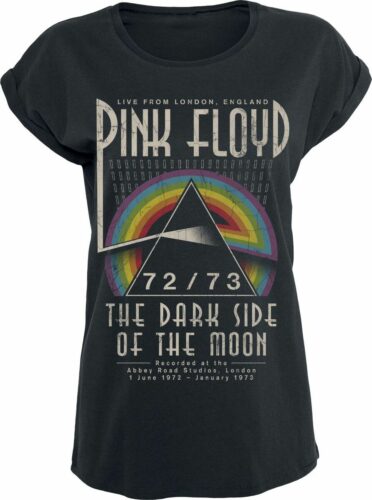 Pink Floyd Dark Side - Circle dívcí tricko černá