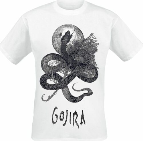 Gojira Serpent Moon tricko bílá