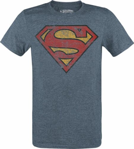 Superman Logo tricko smíšená modrá