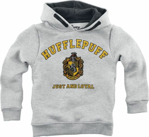 Harry Potter Hufflepuff - Just And Loyal detská mikina s kapucí prošedivelá