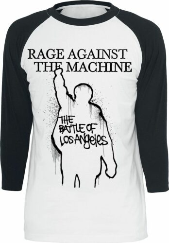 Rage Against The Machine Album Cover tricko s dlouhým rukávem bílá/cerná