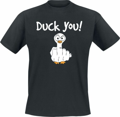 Duck You! tricko černá