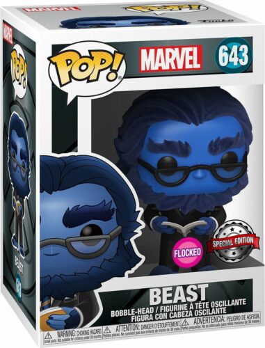 X-Men Vinylová figurka č. 643 Beast (Flocked) Sberatelská postava standard