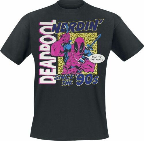 Deadpool Nerdin' Since The 90s tricko černá