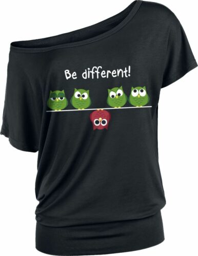 Be Different! dívcí tricko černá