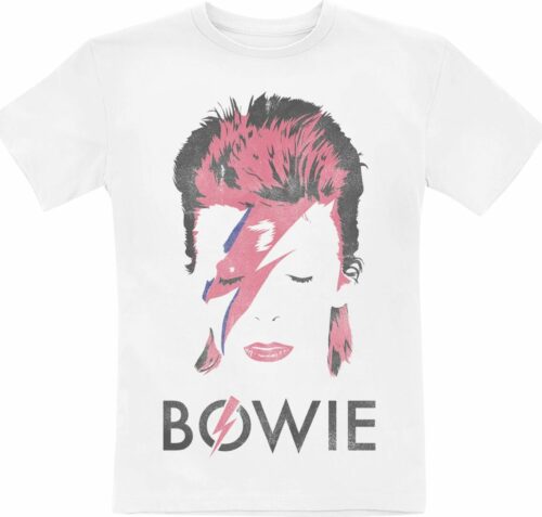 David Bowie Aladdin Sane detské tricko bílá