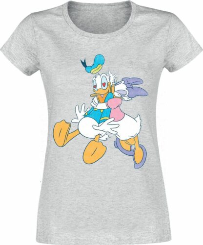 Donald Duck Donald & Daisy dívcí tricko šedý vres