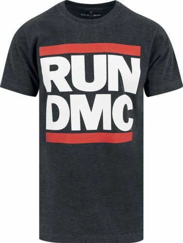 Run D.M.C. Logo tricko charcoal