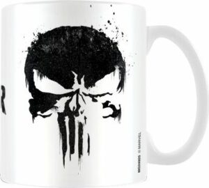 The Punisher Skull Hrnek bílá