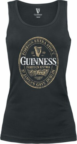 Guinness Logo dívcí top černá