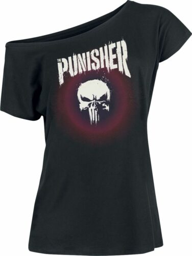 The Punisher Pyschedelic dívcí tricko černá