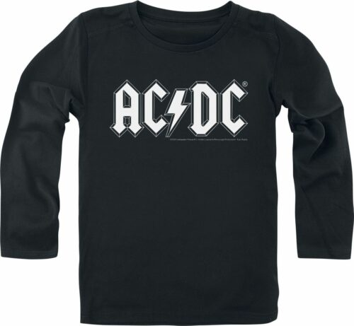 AC/DC Logo detské tricko - dlouhý rukáv černá