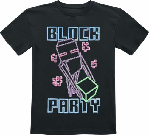 Minecraft Enderman - Block Party detské tricko černá