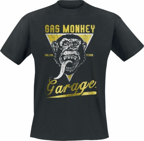 Gas Monkey Garage Spitting Monkey tricko černá