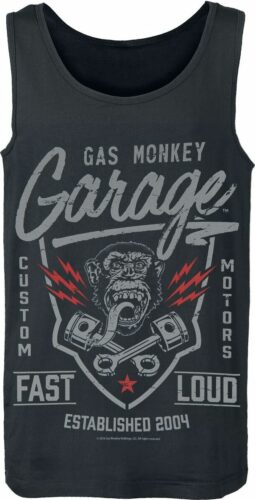 Gas Monkey Garage Fast'n Loud tílko černá