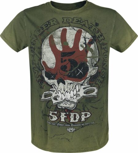 Five Finger Death Punch Knucklehead Retro tricko zelená