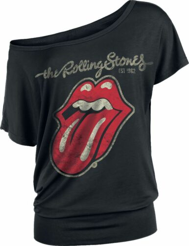 The Rolling Stones Plastered Tongue dívcí tricko černá