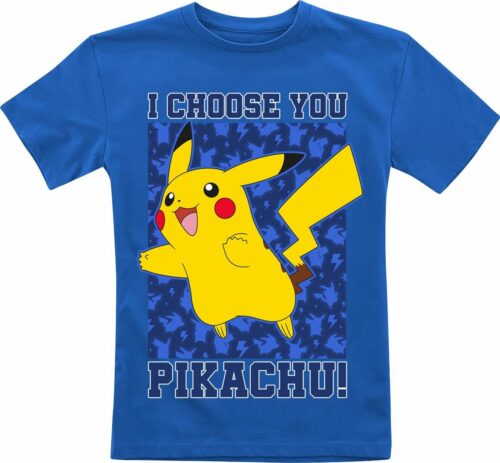 Pokémon Pikachu - I Choose You detské tricko modrá