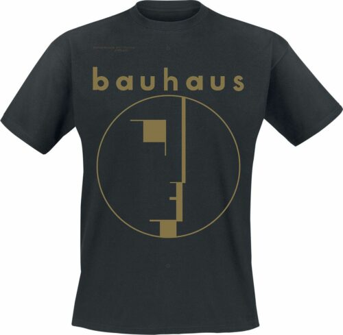 Bauhaus Spirit Logo Gold tricko černá