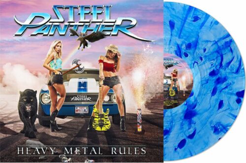 Steel Panther Heavy Metal rules LP modrá