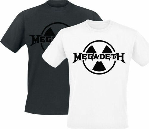 Megadeth Nuclear Symbol - Doppelpack tricko cerná/bílá