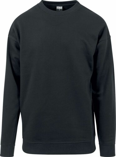 Urban Classics Basic Crewneck tricko s dlouhým rukávem černá