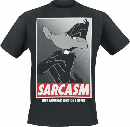 Looney Tunes Sarcasm - Daffy Duck tricko černá