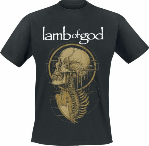 Lamb Of God Static Skull tricko černá