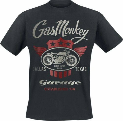 Gas Monkey Garage Muscle Motor tricko černá