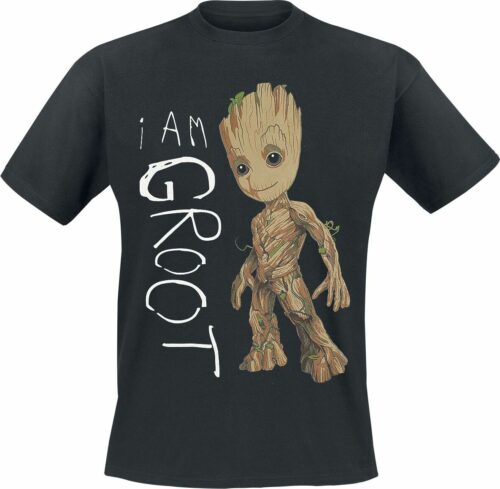 Strážci galaxie I Am Groot tricko černá