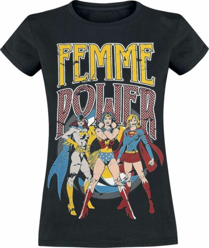 DC Comics Femme Power dívcí tricko černá