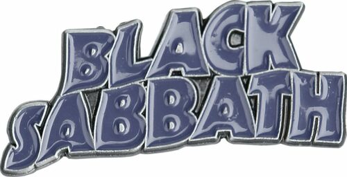 Black Sabbath Purple Wavy Logo Odznak šeríková