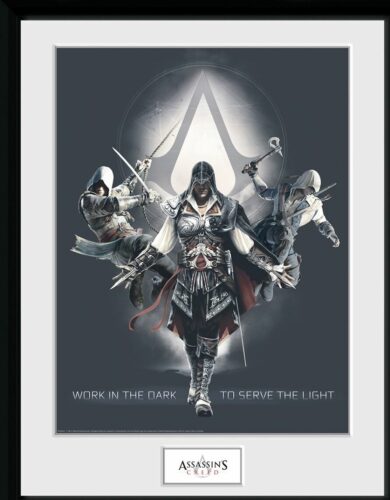 Assassin's Creed Work In The Dark Zarámovaný obraz vícebarevný