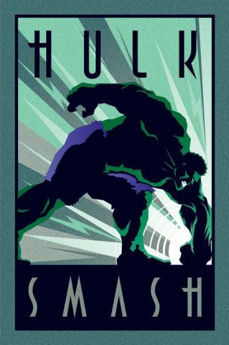 Hulk Marvel Deco - Hulk plakát vícebarevný