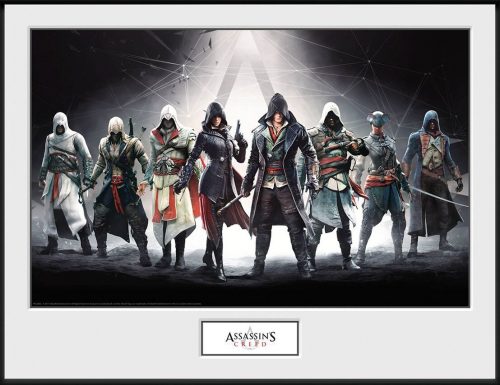 Assassin's Creed Characters Zarámovaný obraz standard