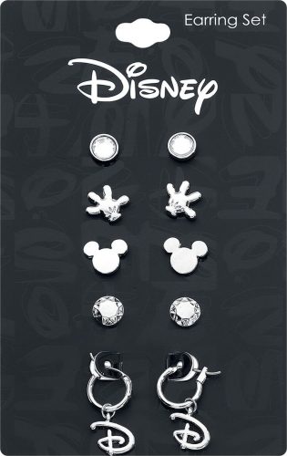 Disney Disney Symbols sada náušnic stríbrná