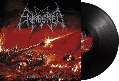 Enthroned Armored bestial hell LP černá